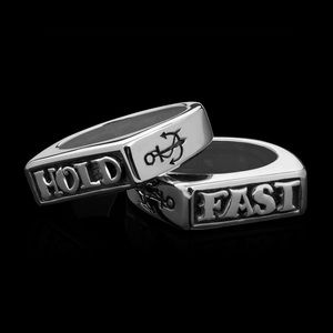 Hold Fast Clocks & Colours Rings Sterling Silver